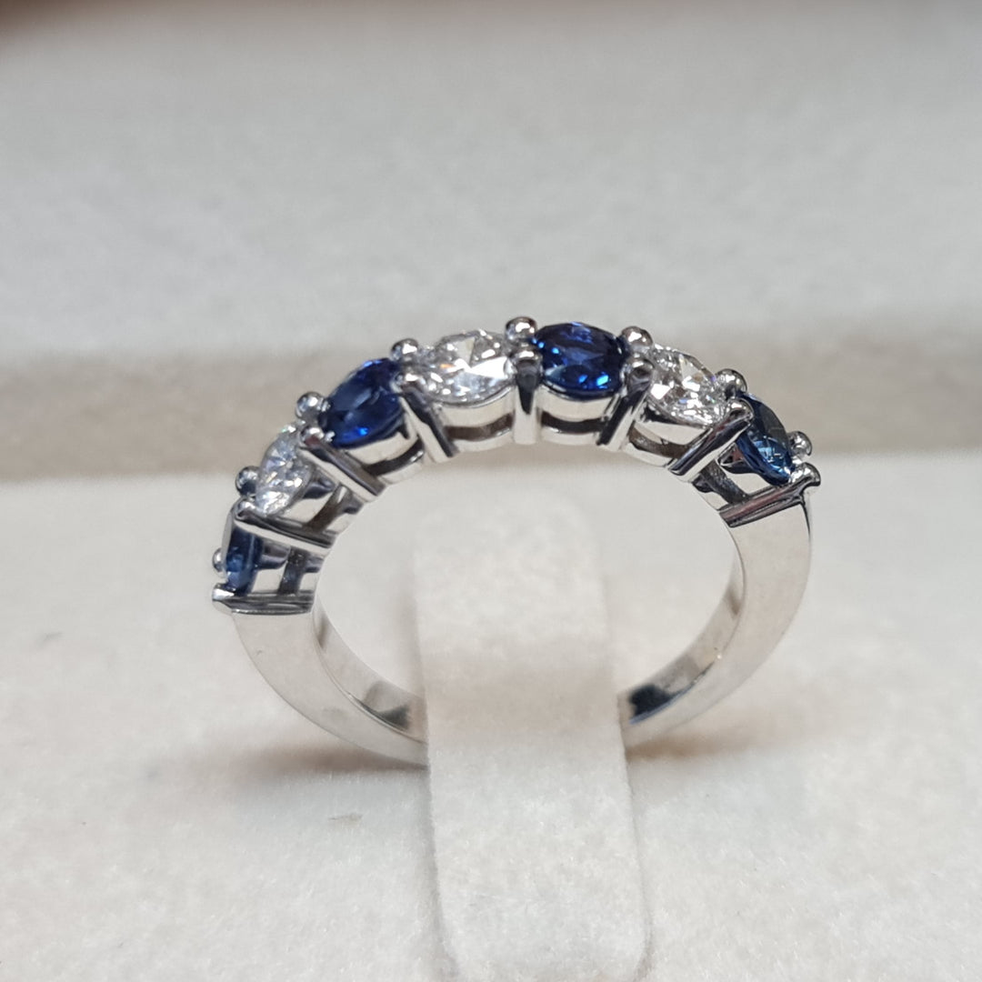 sapphire wedding band