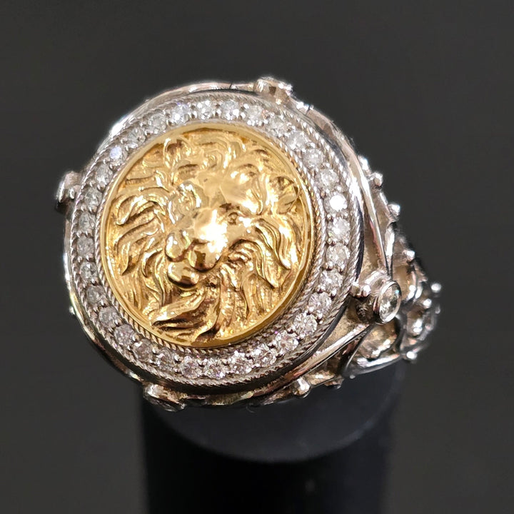 luxury lion ring for men one of a kind, custom