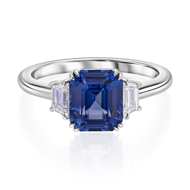 3.01 carat natural sapphire ring