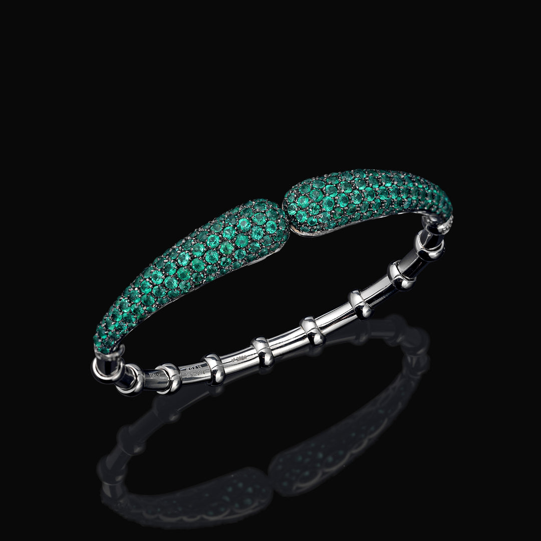 natural green emerald bracelet cuff emerald bracelets