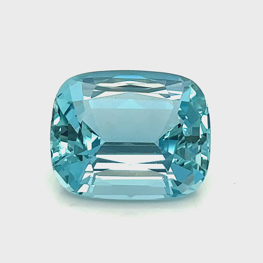 38.71 Carat Natural Aquamarine Greenish Blue Color- GRS Certificate