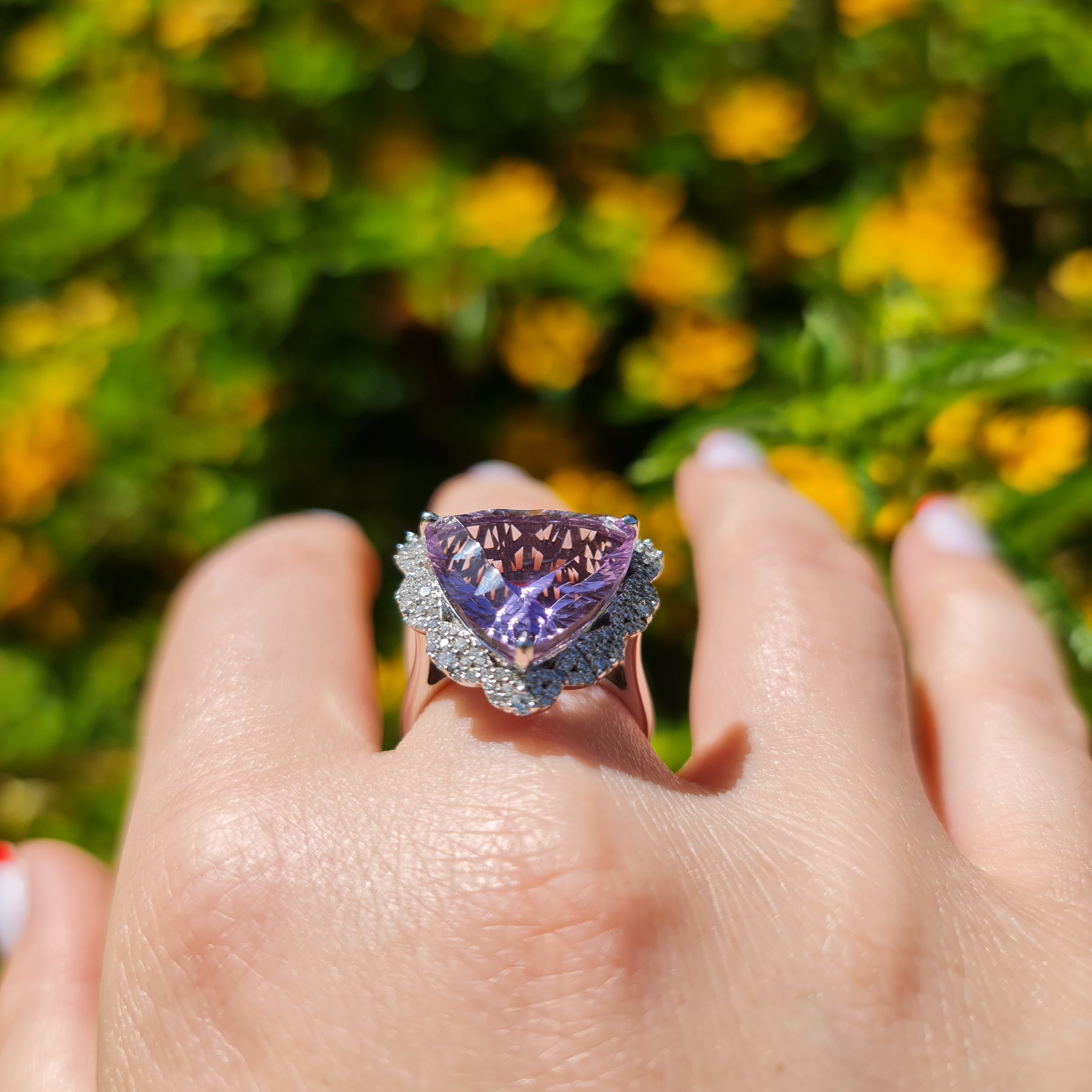 Amethyst thumb ring clearance