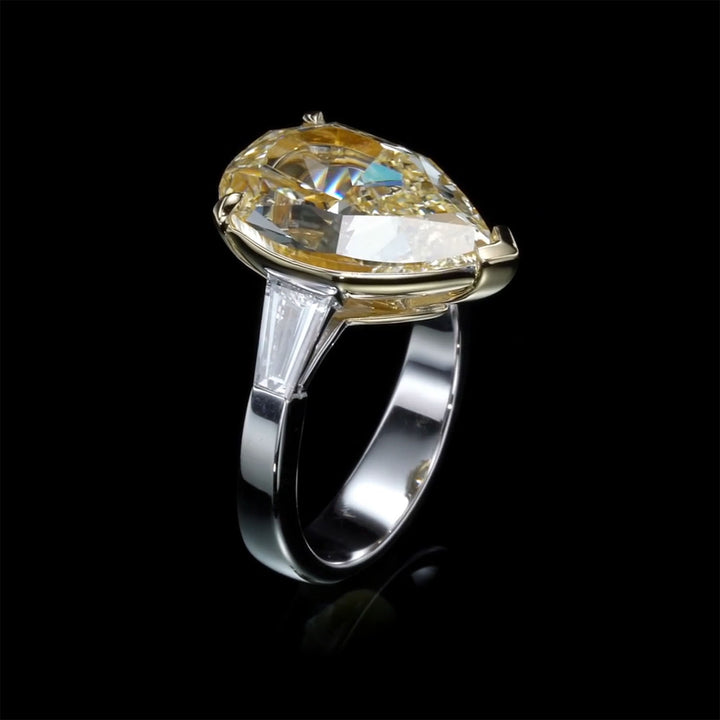 Harmony  - 9.14 carat natural yellow diamond ring- GIA certificate