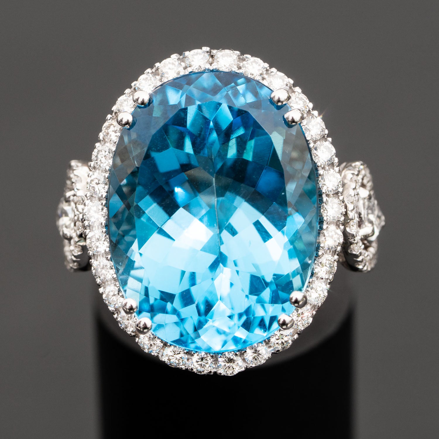 Amazing 3.69 Pear Shape London Blue Topaz - The Diamond Consignment Store
