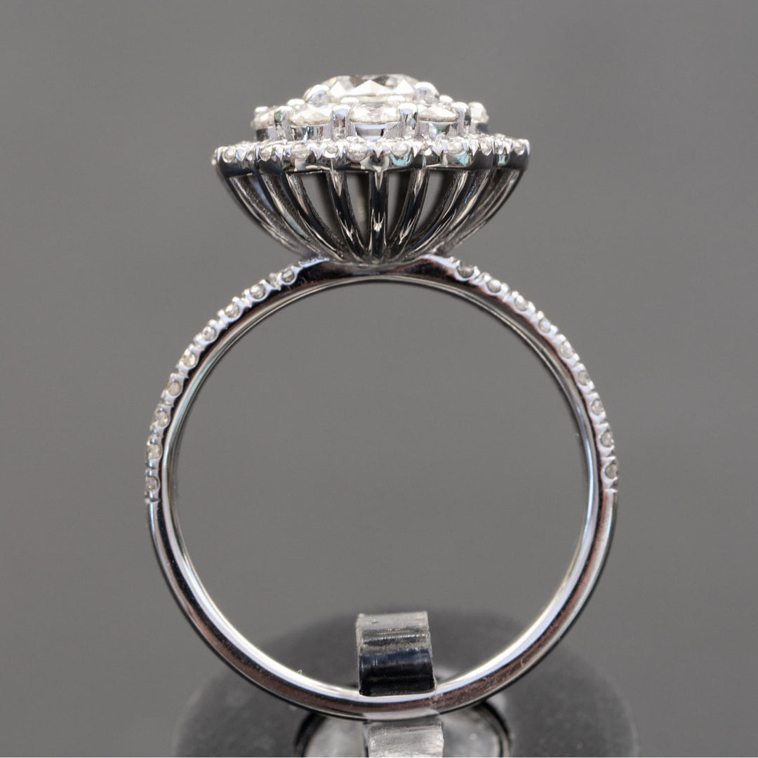 Fleur  - 1.61 carat natural diamond ring E VS