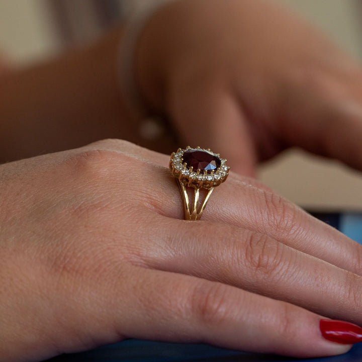 Phoenix - 3.40 carat natural ruby ring with 0.77 carat natural diamonds