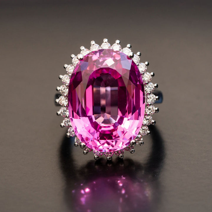 pink sapphire ring