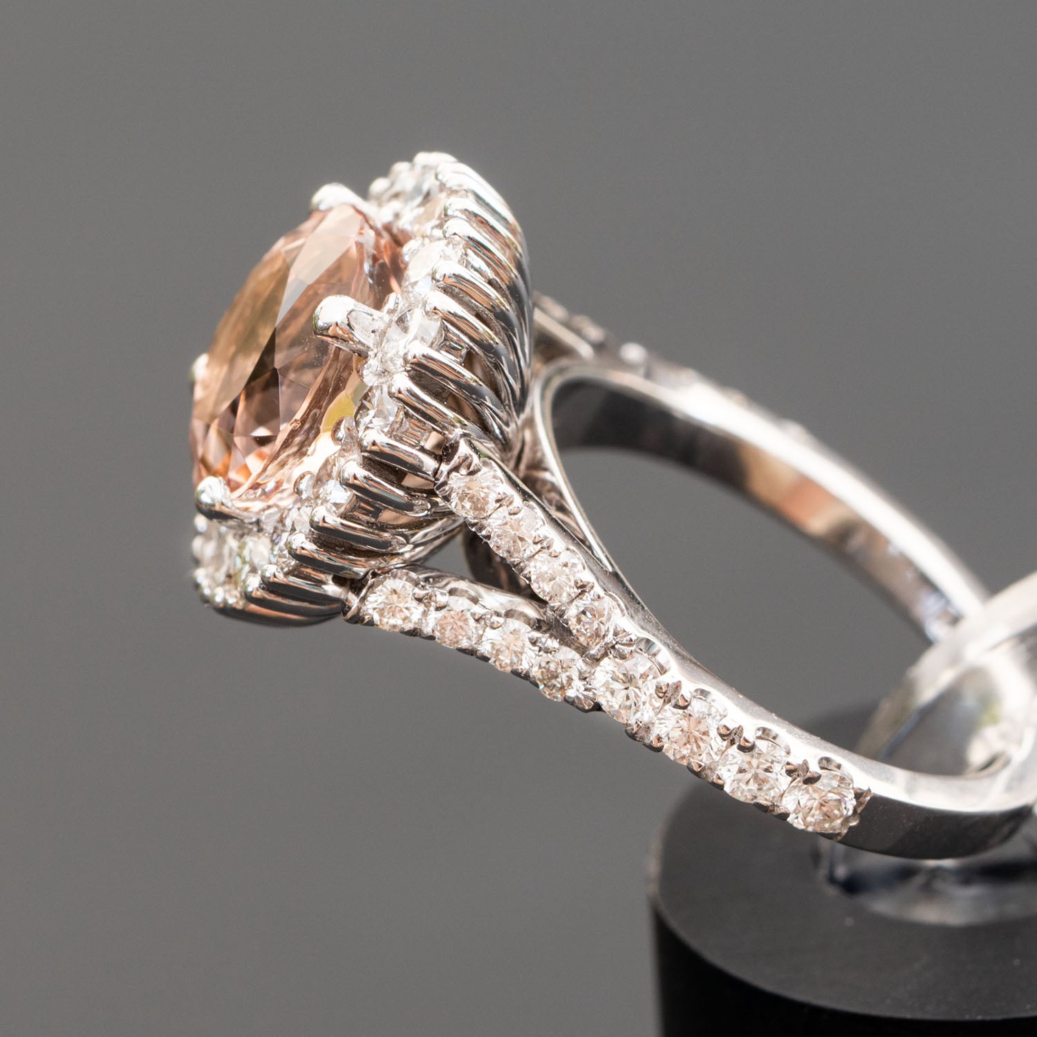 Morganite anello hot sale