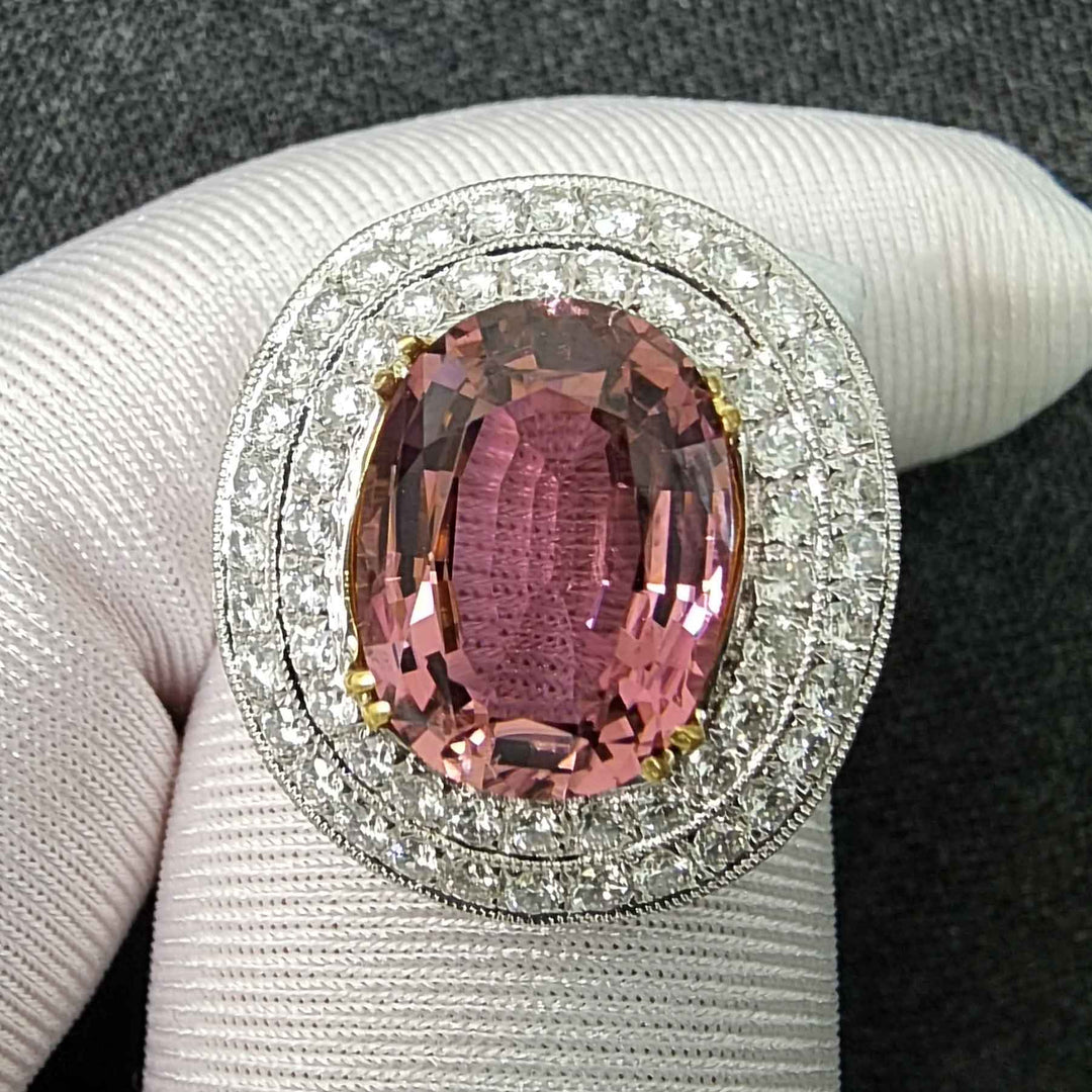 pink tourmaline ring