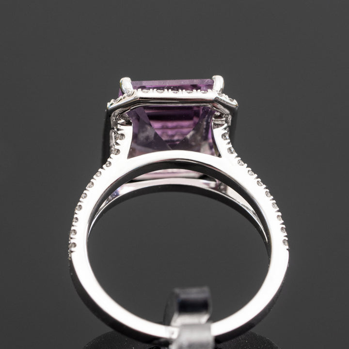 Joanna - 5.30 carat natural Amethyst ring with 0.65 carat natural diamonds