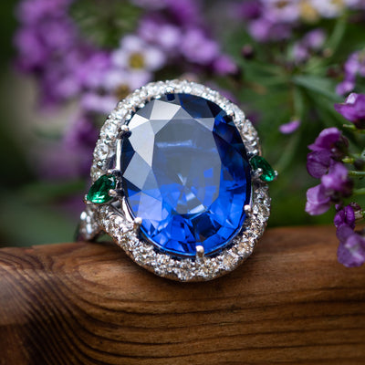 sapphire emerald ring