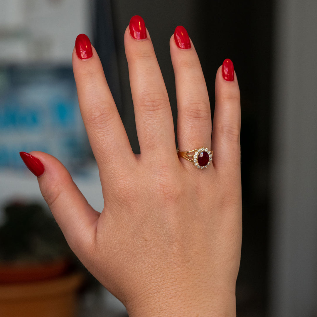 ruby diamond ring